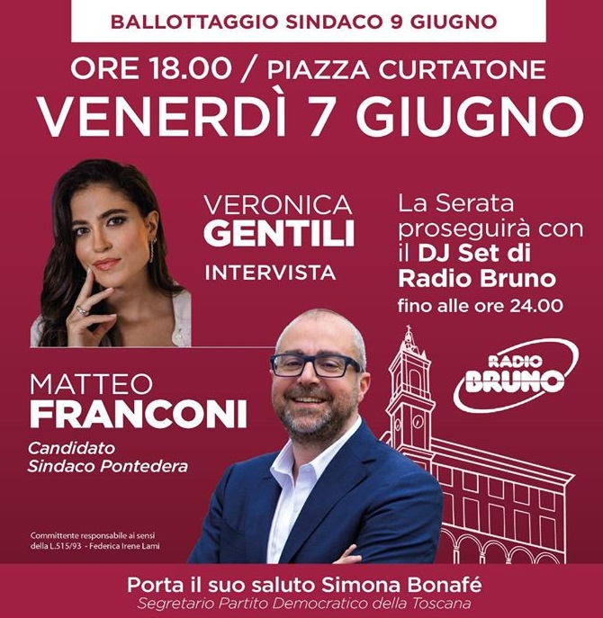 chiusura campagna elettorale 7 giugno mascherina